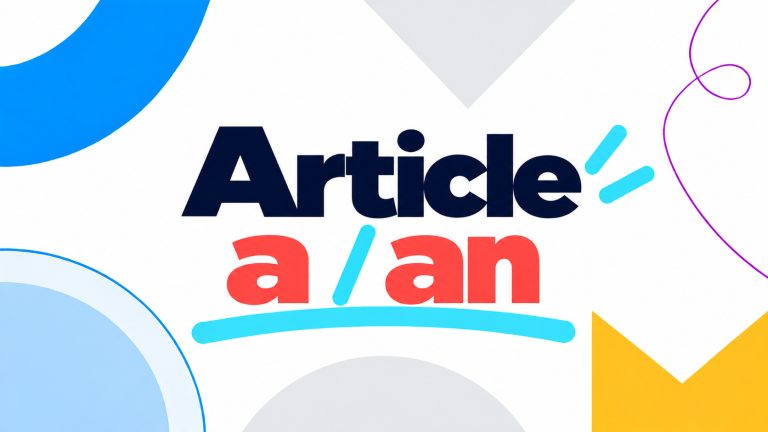 Артикль a / an